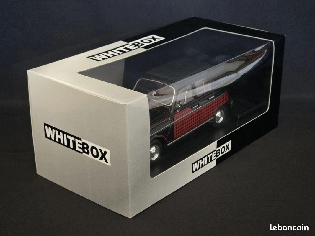 Achetez WB124151 - WhiteBox 1:24 WHITEBOX Renault R4L Parisienne 1964 Black Red WB124151 ( - Véhicules de route