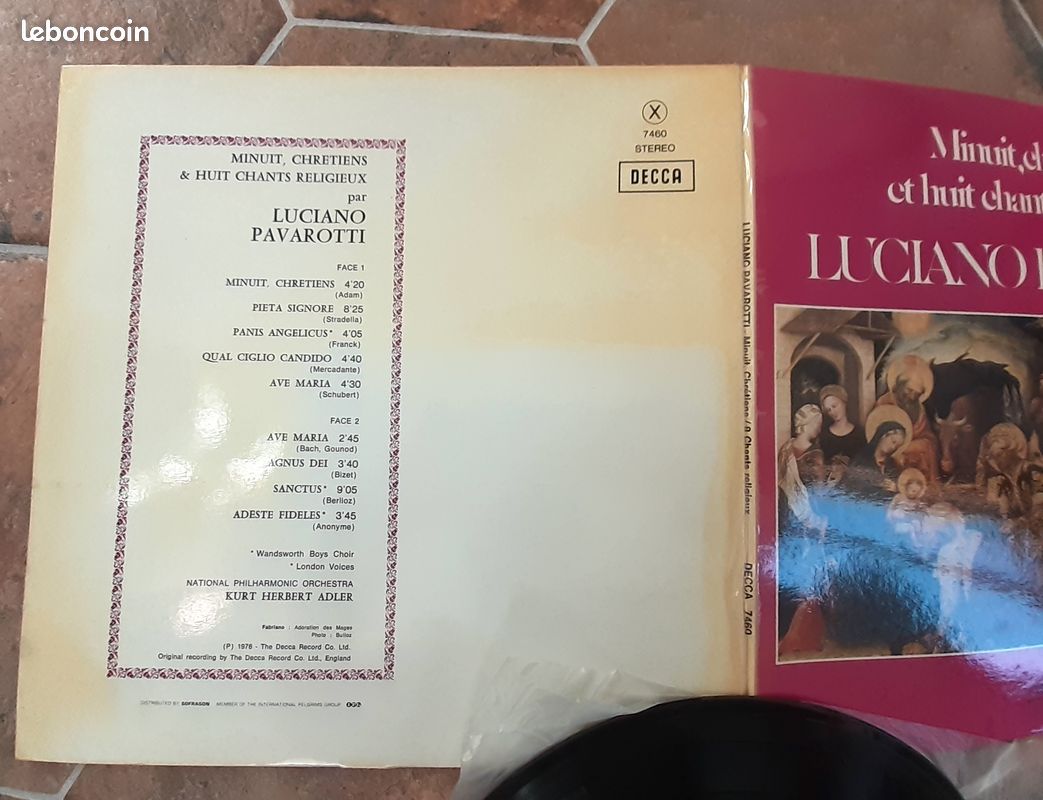 Lot de 4 albums vinyles 33 tr Pavarotti (image 10)