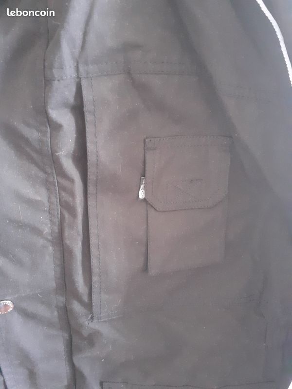 Blouson homme noir (image 3)