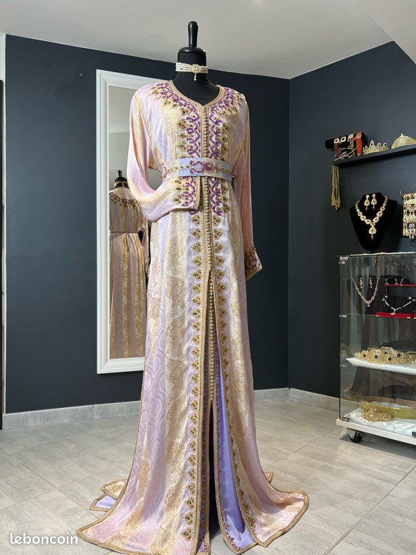 Tissus Takchita Marocain 2021 Jawhara Robe Marocaine Kaftan