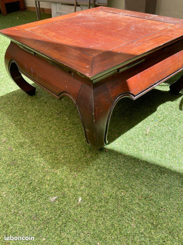 Table basse « opium » bois exotique (image 2)