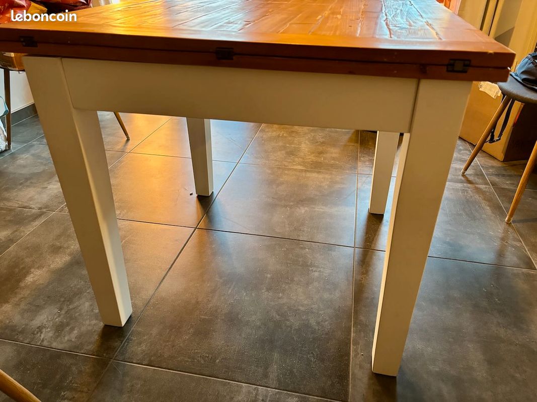 Table en bois pliante 90x90 et 180x90 (image 5)