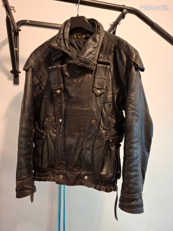 Blouson moto cuir homme (image 1)