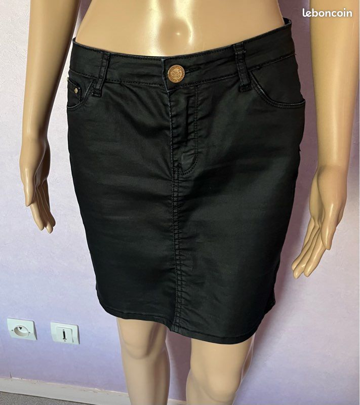 Jupe noire tailleur fait main T.36 - Vêtements