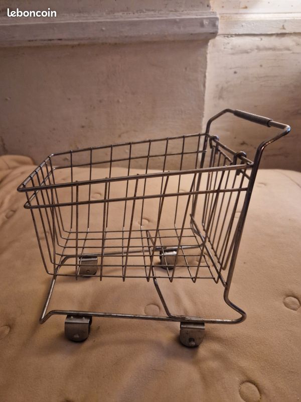 Caddie de course supermarché miniature et vintage (image 9)