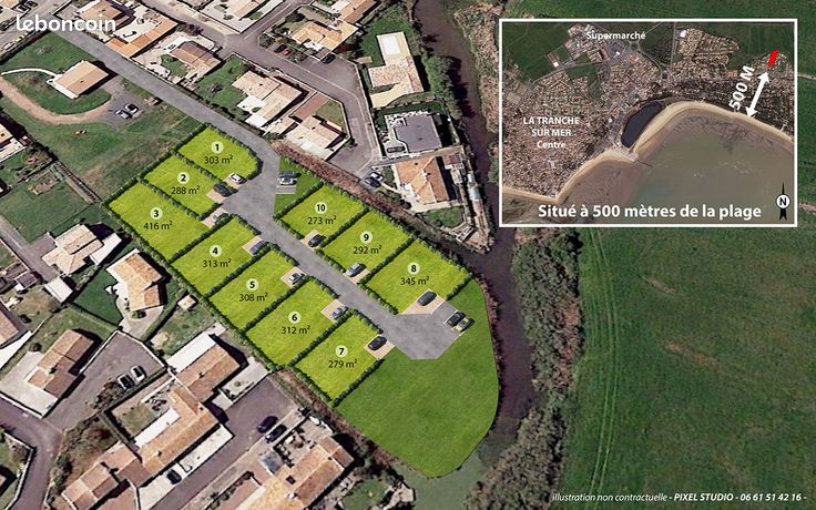 Terrain 273 m² La Tranche Sur Mer