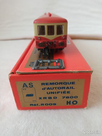 Remorque D'autorail XRBD 7800 SNCF - HO - A S - Réf R 009 - Époque 3