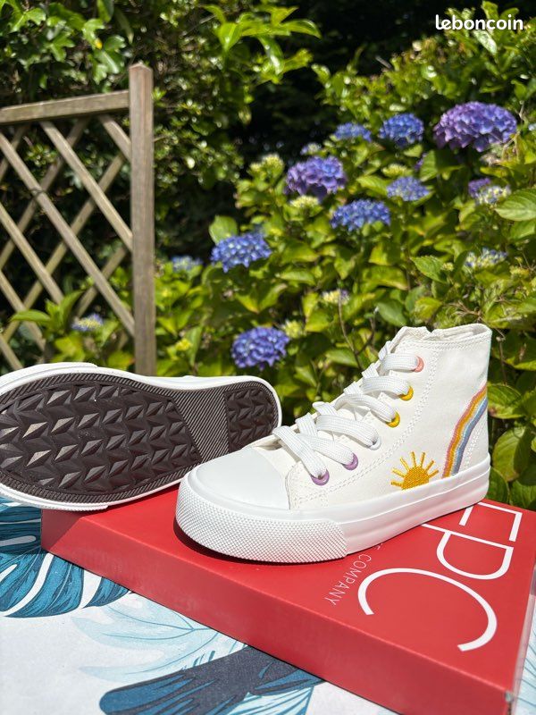 Baskets blanches arc en ciel (image 3)