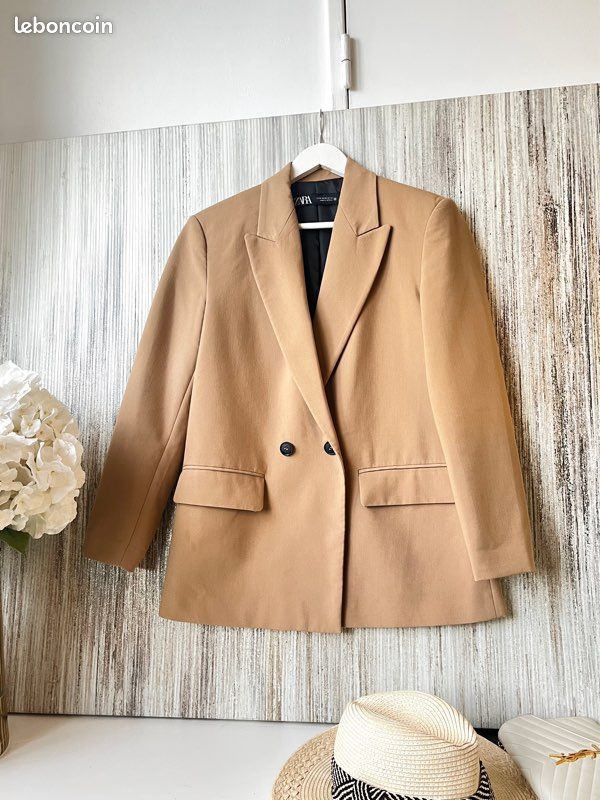 Zara 2753 530 Blazer Beige Zara Blazer Oversize Zara Camel Taille