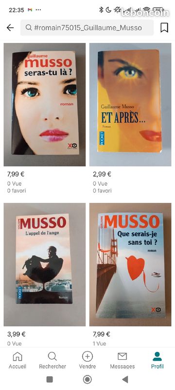 Livres Guillaume Musso à partir de 1,99 euros (image 2)