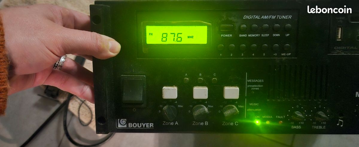 Amplificateur Mélangeur Vintage Bouyer SA 3126, 120W, Noir, Pour Sono Professionnelle, Fonctionnel