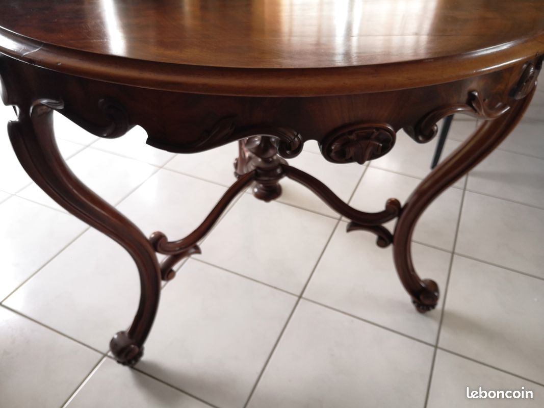 Table ronde bois massif (image 4)