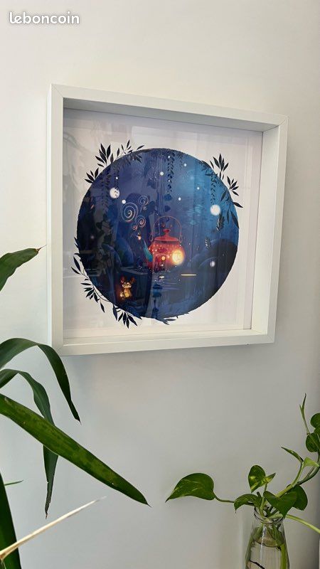 Grand cadre avec tirage limité chambre enfant (image 1)
