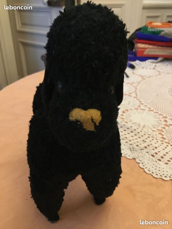 Peluche petit chien teckel rouge, années 1960, 16 cm. (Gebraucht) in