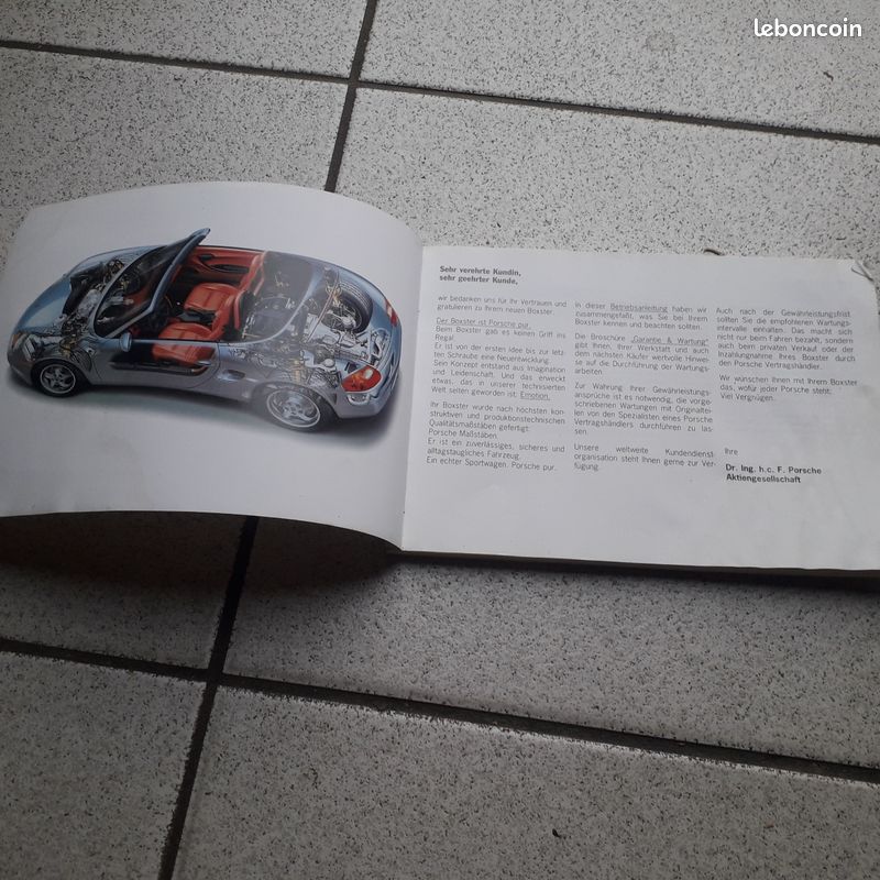 Notice d utilisation " PORSCHE BOXTER " allemande (image 2)