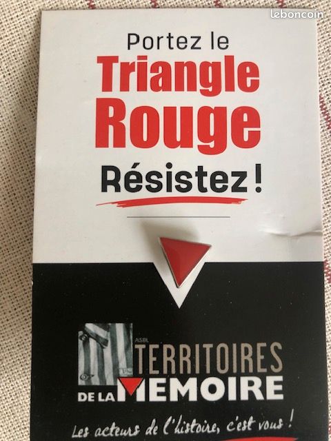 Lot de 6 Pin's Triangle Rouge comme JLM - Collection
