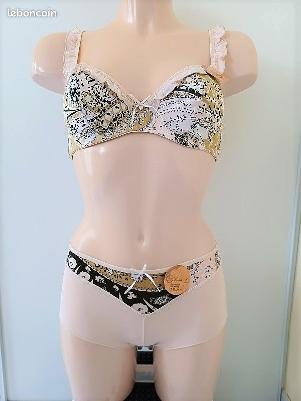 Ensemble lingerie Aimée L beige plusieurs tailles (image 4)