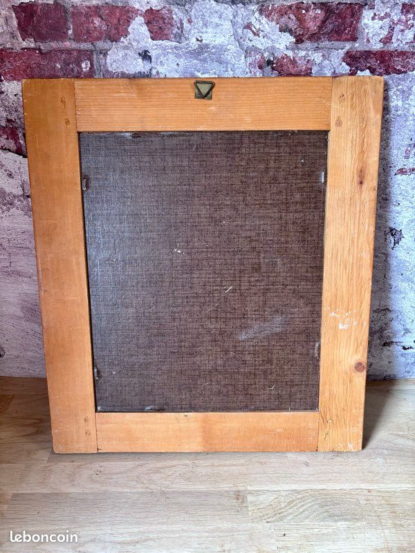Miroir Vintage en Bois avec Fleurs Peintes – Charme Rustique et Authentique 🌺 (image 8)