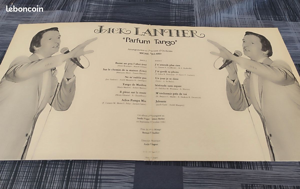 Disque Vinyl vintage - Jack Lantier "Parfum Tango" (image 2)