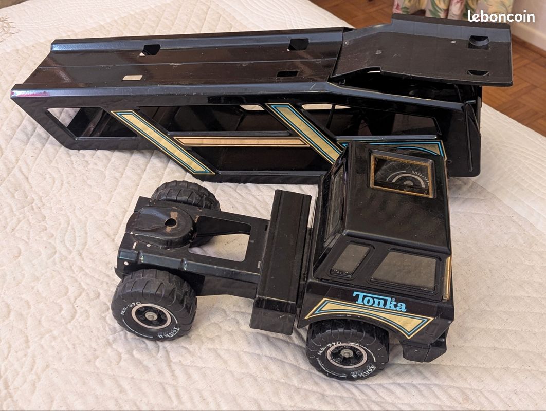 ÉNORME Camion TONKA Porte voiture Tôle (image 6)
