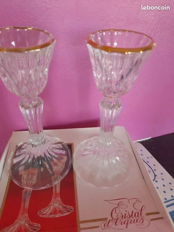 2 bougeoirs en cristal (image 2)