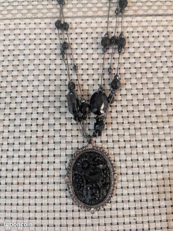 Lot De Bijoux Historicisme En Argent 835 - Collier Et Bracelet Avec Grenats Et Perles, France