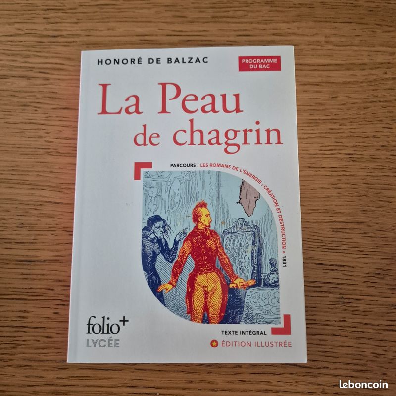 Livre La peau de chagrin Honoré de Balzac (image 1)