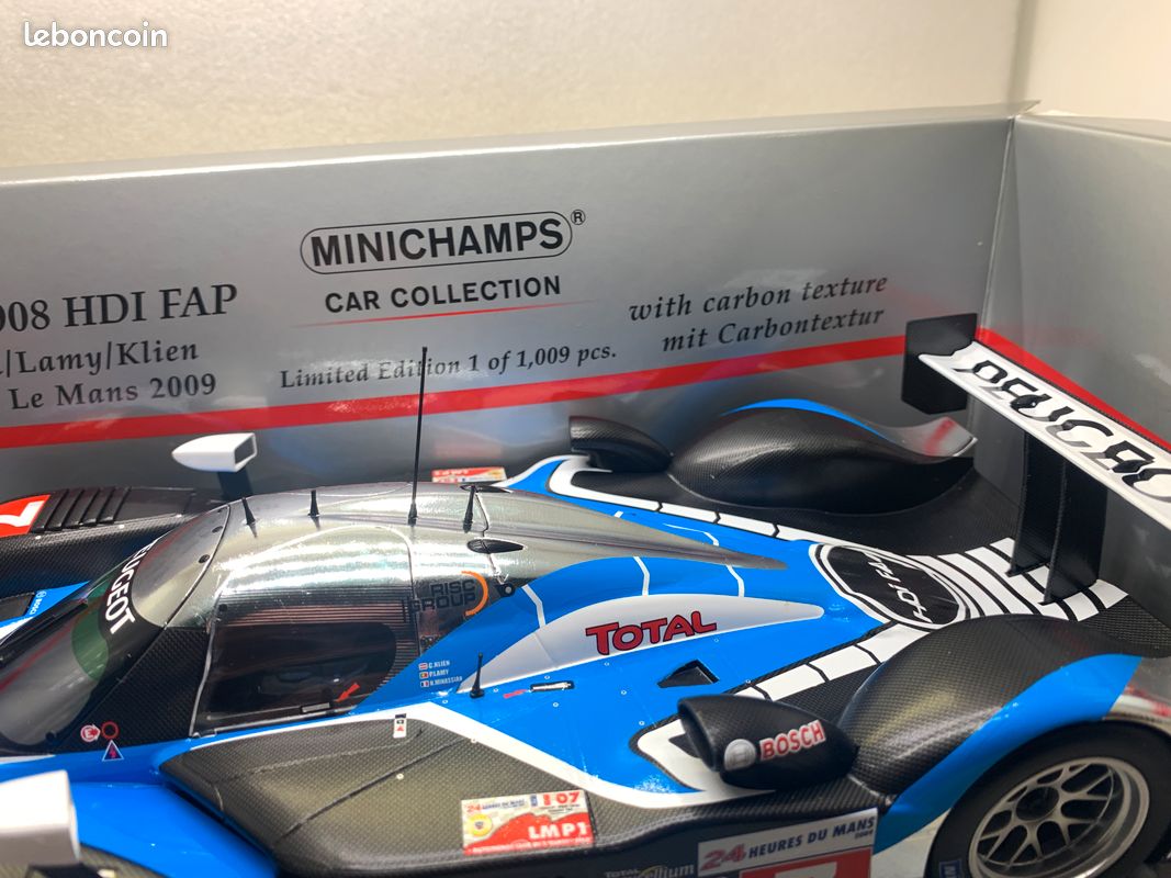 Modèle Réduit 1/43 Peugeot 908 HDI FAP N°10 24H Du Mans 2009 - IXO Collections, Neuf