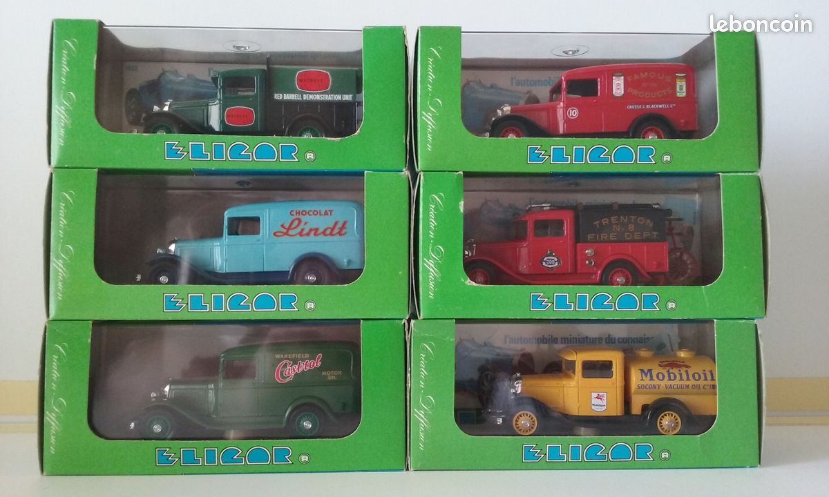 Voiture Miniature Ford V8 Pick-up Noir ELIGOR échelle 1/43 - État Neuf - Collection Ou Décoration