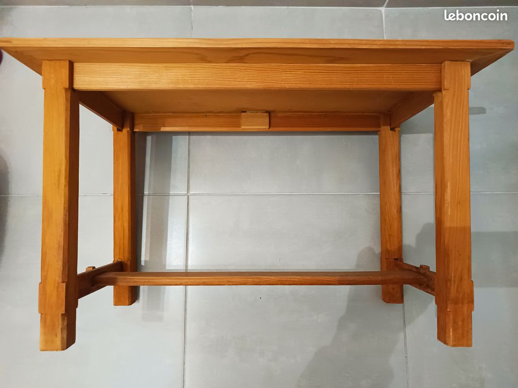 Table basse artisanale en pin (image 2)