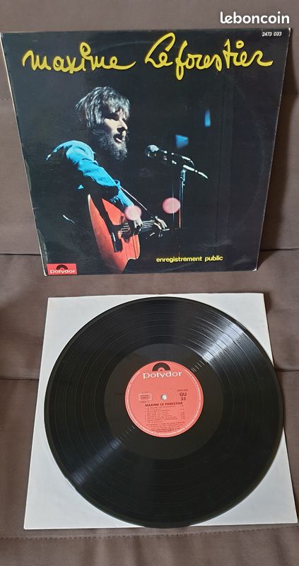 Disque vinyle 33T Maxime LE FORESTIER 1974 (image 2)