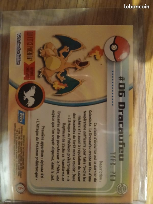 Carte pokemon Dracaufeu 1999 topps (image 2)