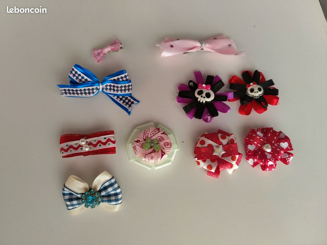 Barrettes pour cheveux en tissu (image 4)