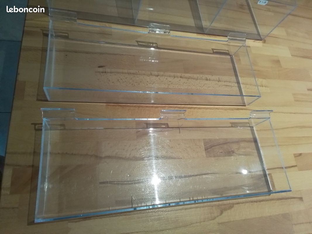 2 bacs simples en plexiglas (image 1)