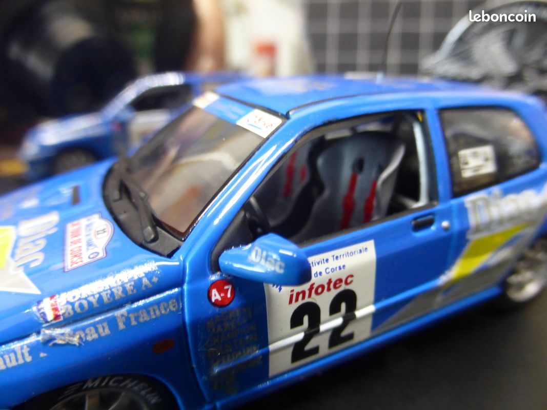Renault clio williams Diac tour de Corse rally 1994 Jordan / Boyere universal hobbies 1/43 ancien vieux vintage collection miniature Camion voiture automobilia jouet (image 4)