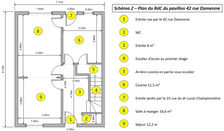 Maison a louer  - 5 pièce(s) - 120 m2 - Surfyn