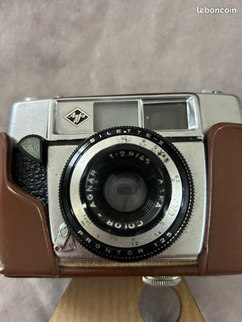 Appareil Photo Agfa Silet Te-lk + Pochette Cuir Vintage