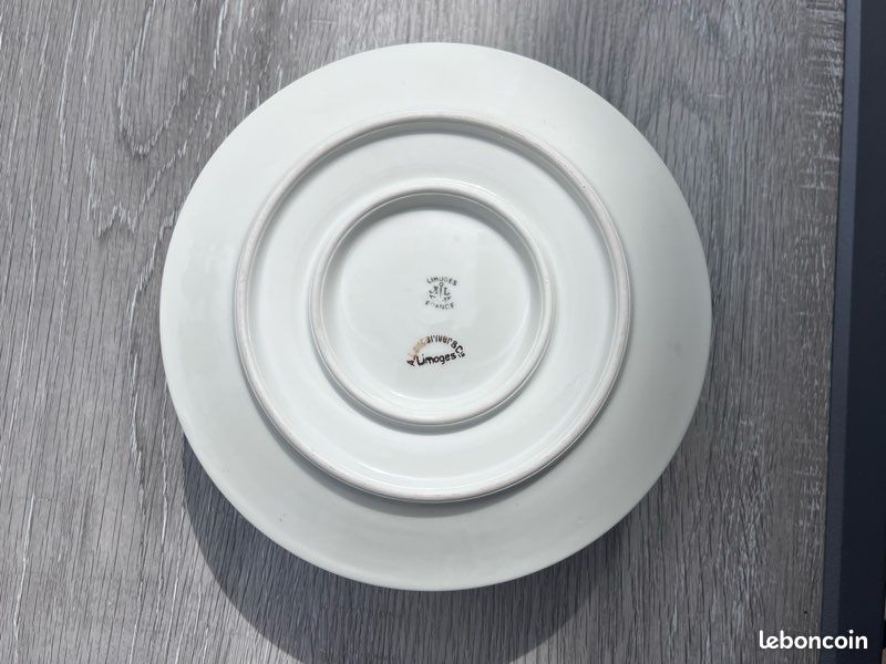 Saucière en porcelaine de Limoges – A. Lanternier & Cie / Blanc et or (image 4)