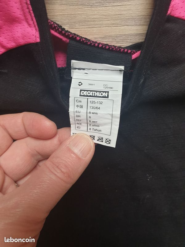 Neuf: Débardeur sport fitness fille 8 ans Domyos (image 2)