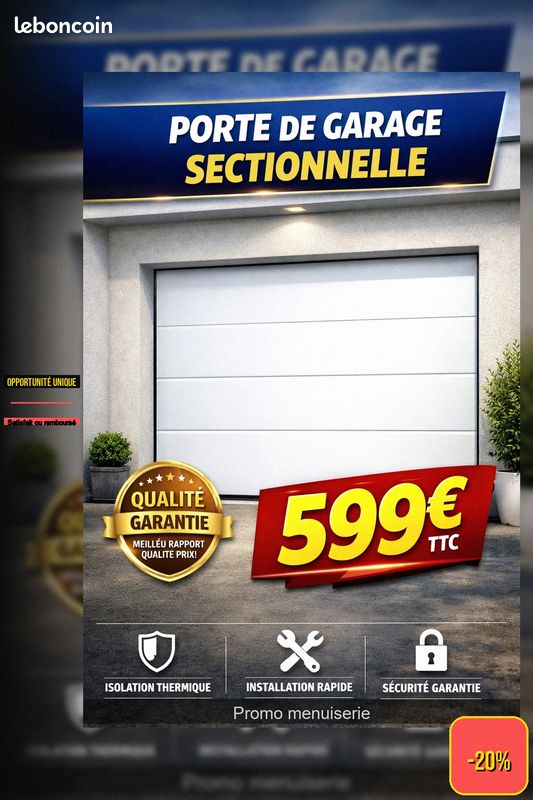 Porte de garage sectionnelle (image 1)
