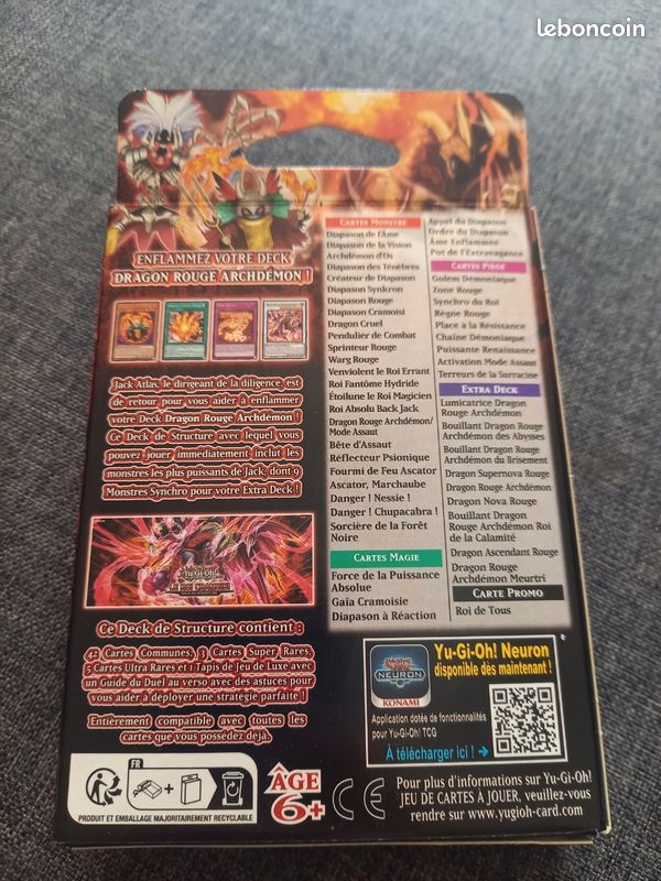 YU-GI-OH ! DECK de Structure Le Roi Cramoisi - Français ! EUR 5,00 YU-GI-OH ! DECK de Structure Le Roi Cramoisi - Français ! EUR 5,00