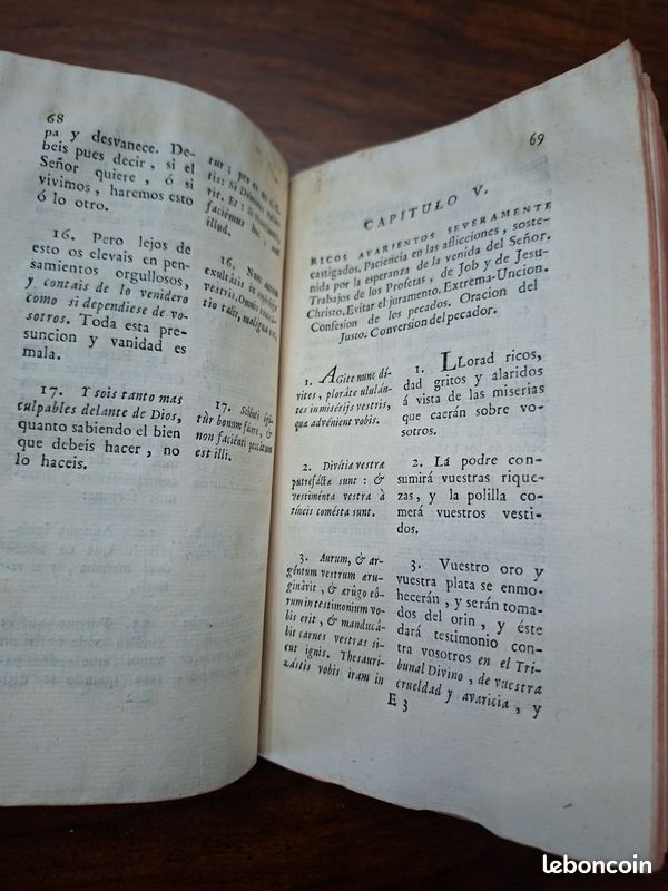 Rare 1787 – VERSION PARAFRÁSTICA DE LAS EPÍSTOLAS CANÓNICAS – RICARDO VALSALOBRE – MADRID (image 13)