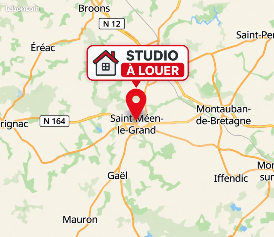 Appartement 1 pièce 18 m² · à Saint-Méen-le-Grand · 18 m² · 400 €/mois
