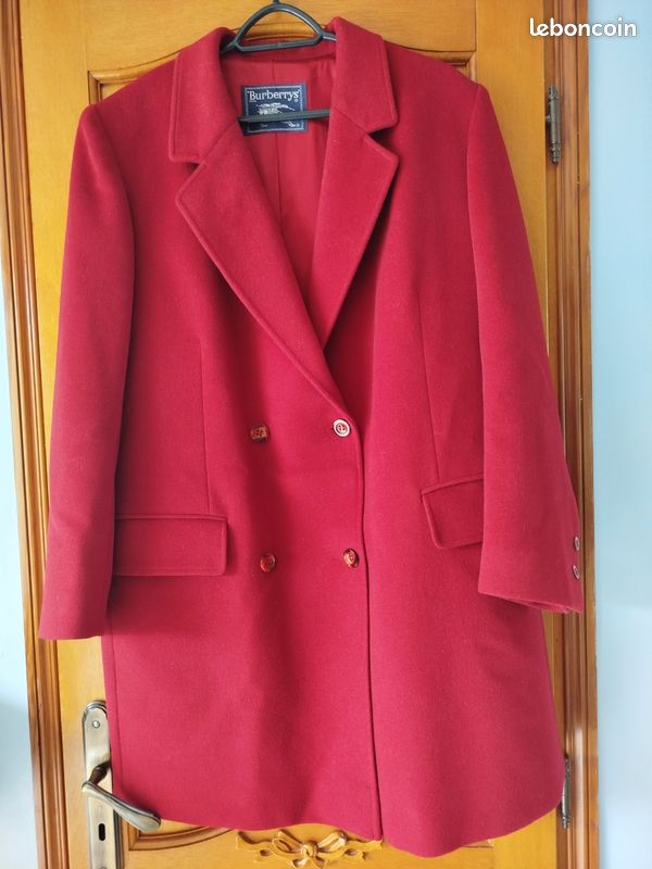 Manteau Burberry femme en laine et cachemire taille 44