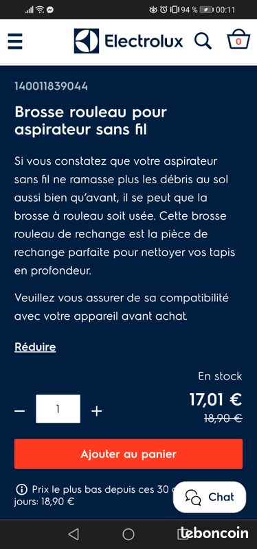 Brosse-Rouleau aspirateur sans fil Electrolux (image 5)