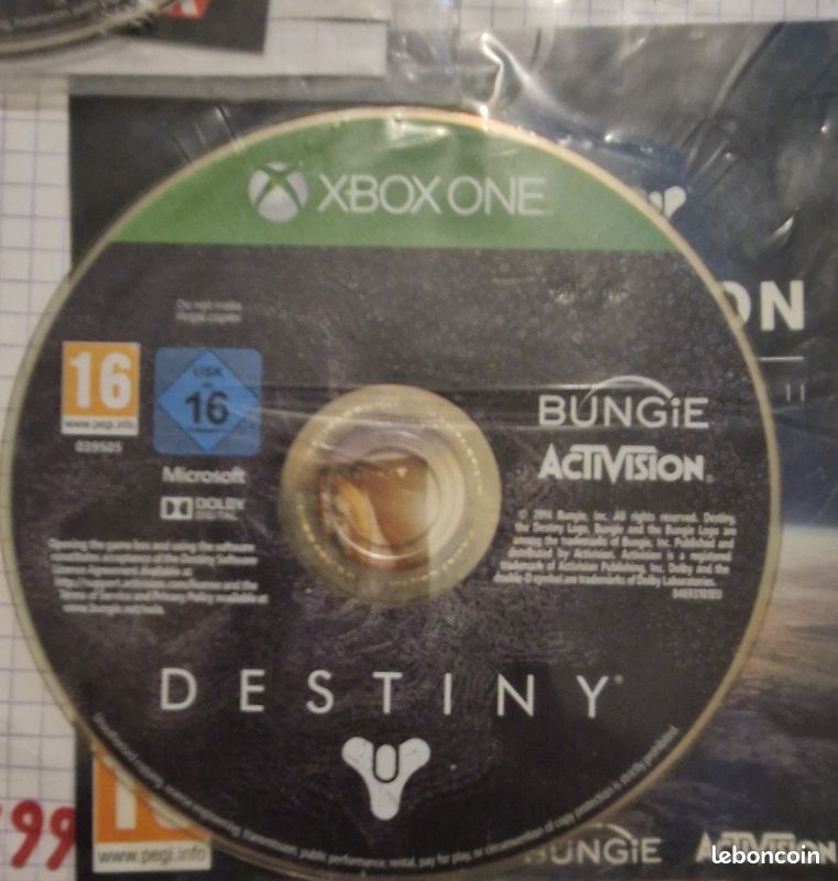 Destiny 1 & 2 Evolve Xbox One sans boites (image 2)