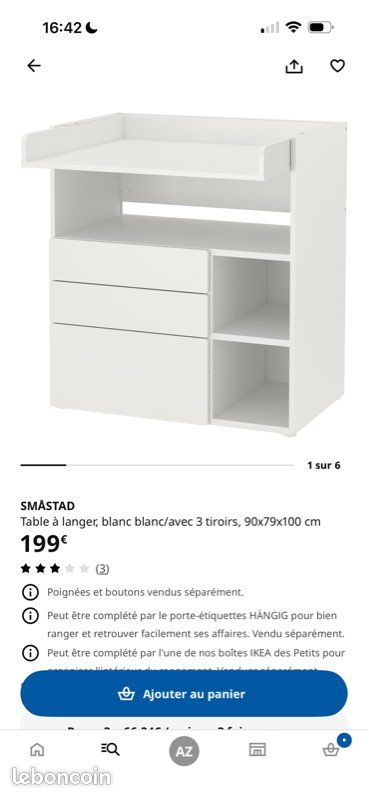 Table à langer IKEA (image 2)