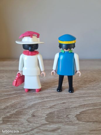 PLAYMOBIL 5503 FEMME robe blanche 1900 belle epoque western (Lire