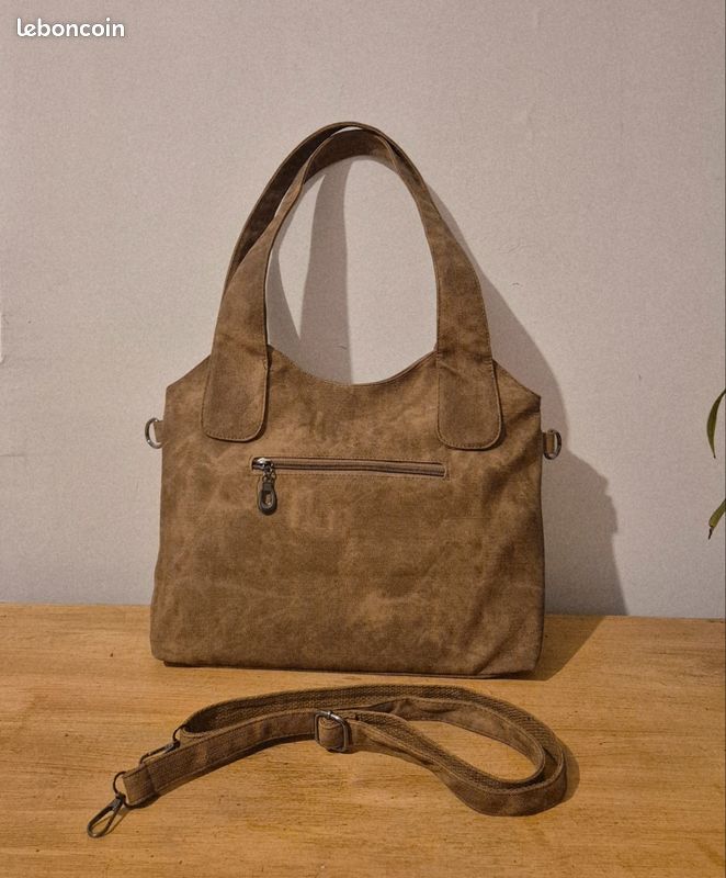 Sac type fourre-tout cognac (image 2)