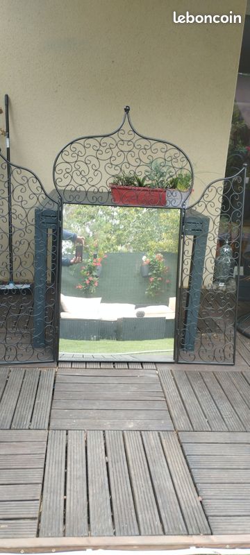 Grand miroir Maison du Monde en fer forgé (image 1)